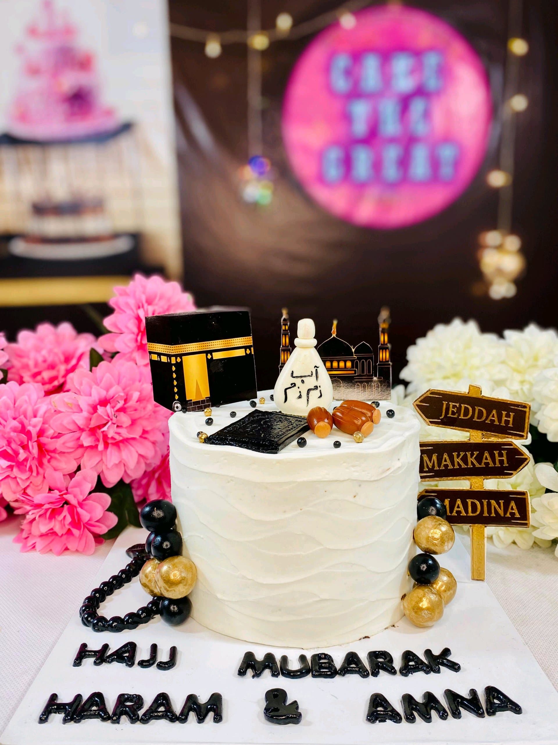 Hajj and Umrah Mubarak Cake